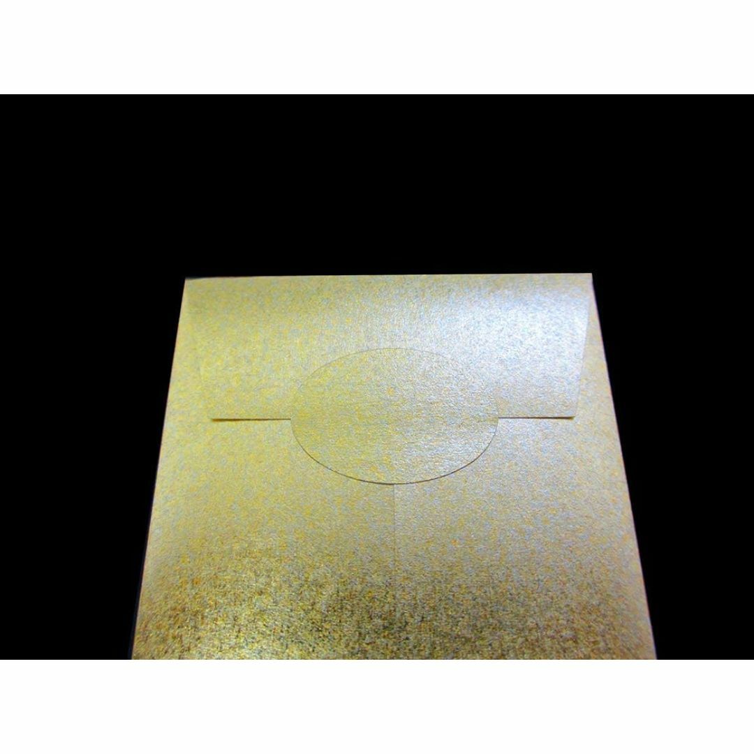 金の封筒（小）艶消しゴールド　51x82mm　金の封印シール付　10枚セット インテリア/住まい/日用品の文房具(その他)の商品写真