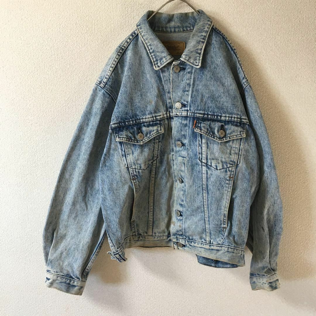 Levi's(リーバイス)のH2 リーバイス　70649 デニムジャケット　ケミカル　ヴィンテージ　Mメンズ メンズのジャケット/アウター(Gジャン/デニムジャケット)の商品写真