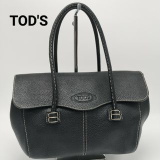 トッズ(TOD'S)の極美品✨トッズ　トートバッグ　レザー　ブラック　黒(トートバッグ)