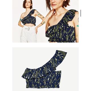 ザラ(ZARA)のZARA ザラ　オフショル　ブラウス(ベアトップ/チューブトップ)