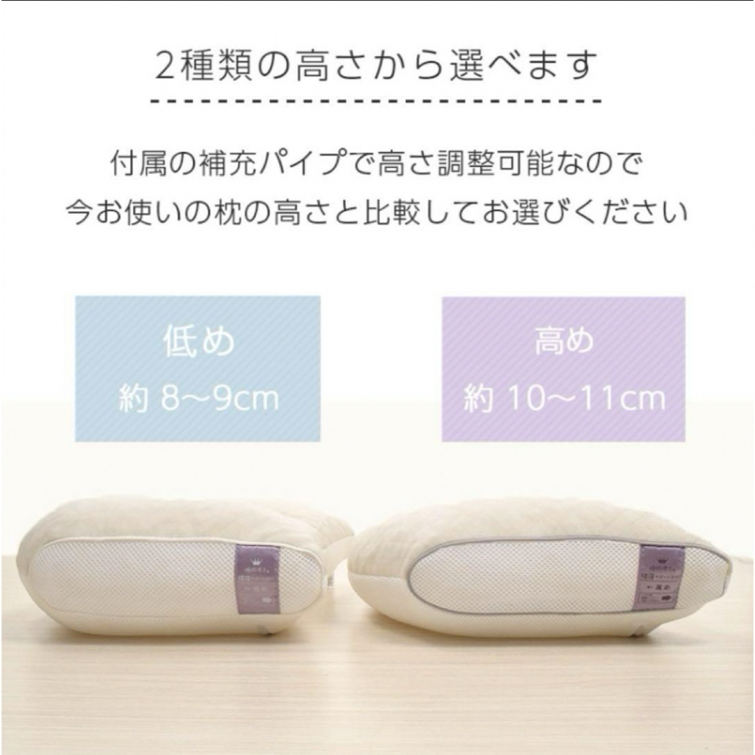 睡眠博士　横寝サポート　枕　西川　パイプ枕 インテリア/住まい/日用品の寝具(枕)の商品写真