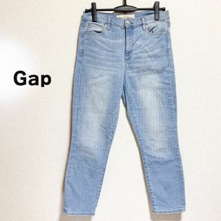 GAP - GAP ギャップ　デニム　パンツ　ジーンズ　スキニー　ウォッシュド　水色　ブルー