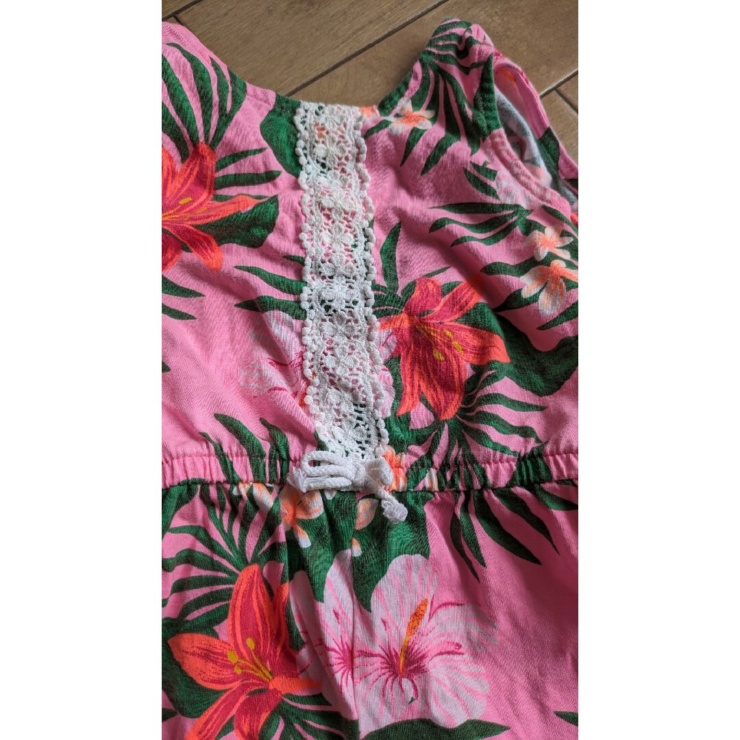 アロハ　つなぎロンパース キッズ/ベビー/マタニティのベビー服(~85cm)(ロンパース)の商品写真