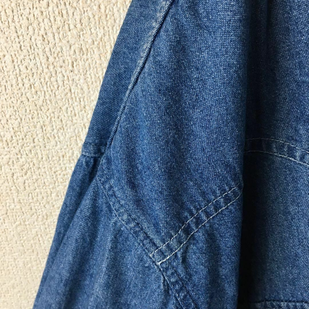 Levi's(リーバイス)のd1リーバイス　ヴィンテージデニムシャツ背面プリント　パールボタンXLメンズ長袖 メンズのトップス(Tシャツ/カットソー(七分/長袖))の商品写真