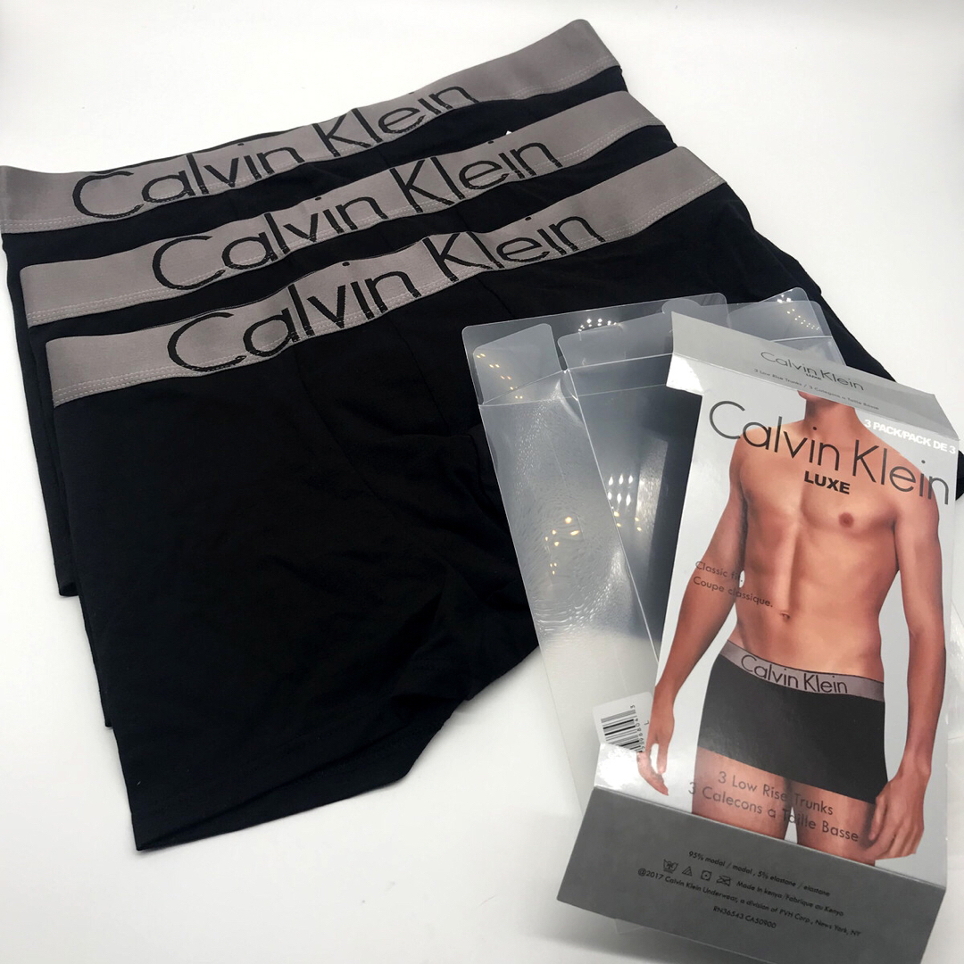 ck Calvin Klein(シーケーカルバンクライン)のCALVIN KLEINカルバンクライン コットンボクサーパンツ  XLサイズ メンズのアンダーウェア(ボクサーパンツ)の商品写真