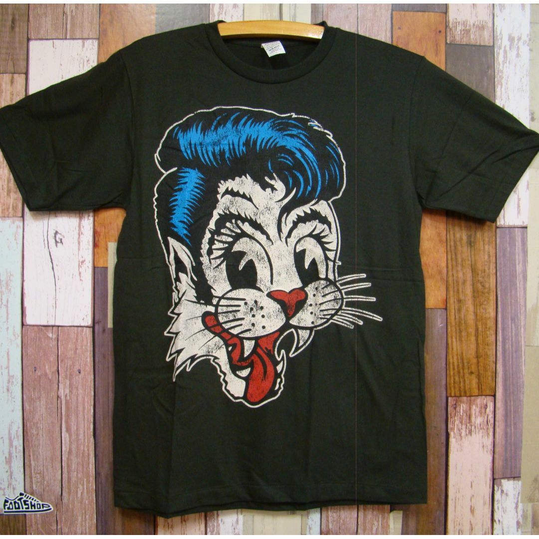 XL★新品 ストレイ・キャッツ【Stray Cats】青ロゴ★バンドTシャツ メンズのトップス(Tシャツ/カットソー(半袖/袖なし))の商品写真