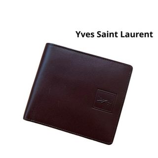 Yves Saint Laurent - イヴサンローラン  二つ折り財布　ブラウン　黒