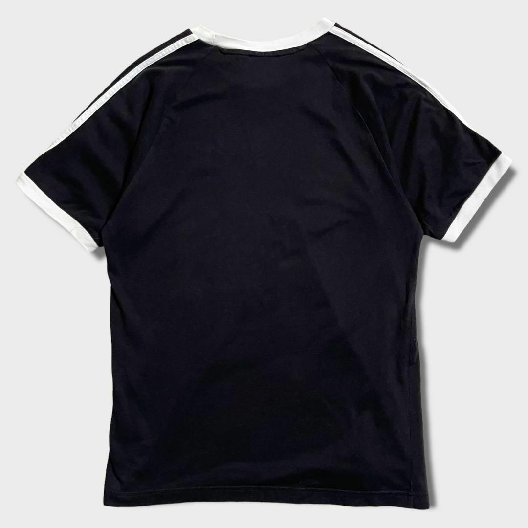 adidas(アディダス)のadidas　リンガーTシャツ　刺繍ワンポイント　古着　ブラック その他のその他(その他)の商品写真