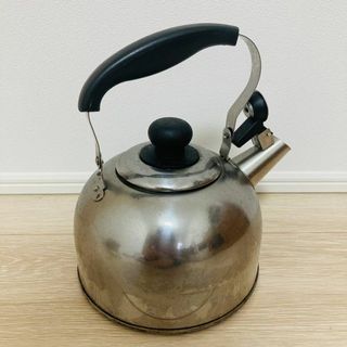 ★ やかん 昭和レトロ シルバー　銀色　蓋つきやかん　ヤカン ★(その他)