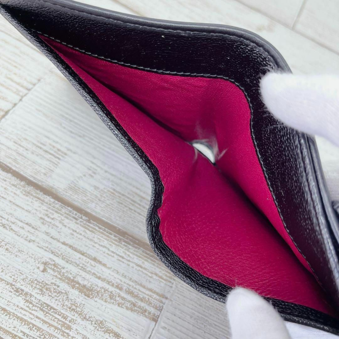 BVLGARI(ブルガリ)の【 極美品 】BVLGARI ブルガリ ドッピオトンド 折財布 ブラック レザー レディースのファッション小物(財布)の商品写真