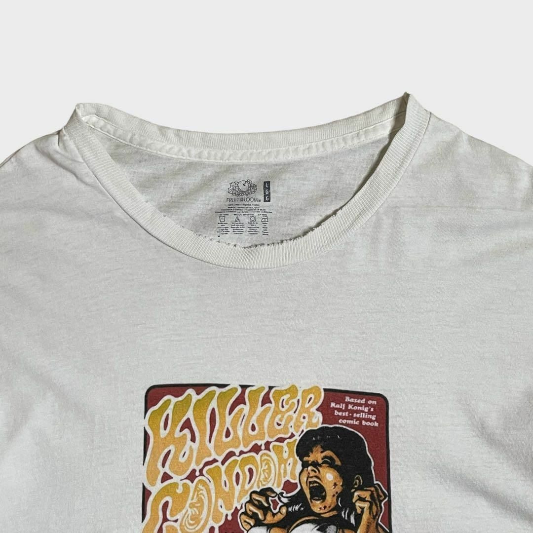 FRUIT OF THE LOOM(フルーツオブザルーム)のKILLER CONDOM　ムービーTシャツ　プリント　映画　古着　ホワイト その他のその他(その他)の商品写真