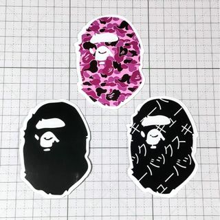 アベイシングエイプ(A BATHING APE)の12 A BATHING APE エイプ ステッカー3枚セット(その他)