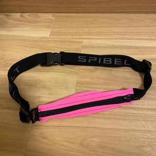 SPIBELT ピンクウエストポーチ ランニングポーチ(ボディバッグ/ウエストポーチ)