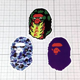 アベイシングエイプ(A BATHING APE)の21 A BATHING APE エイプ ステッカー3枚セット(その他)