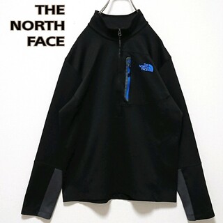 THE NORTH FACE - 定番モデル ノースフェイス フロント ロゴ ハーフジップ スウェット
