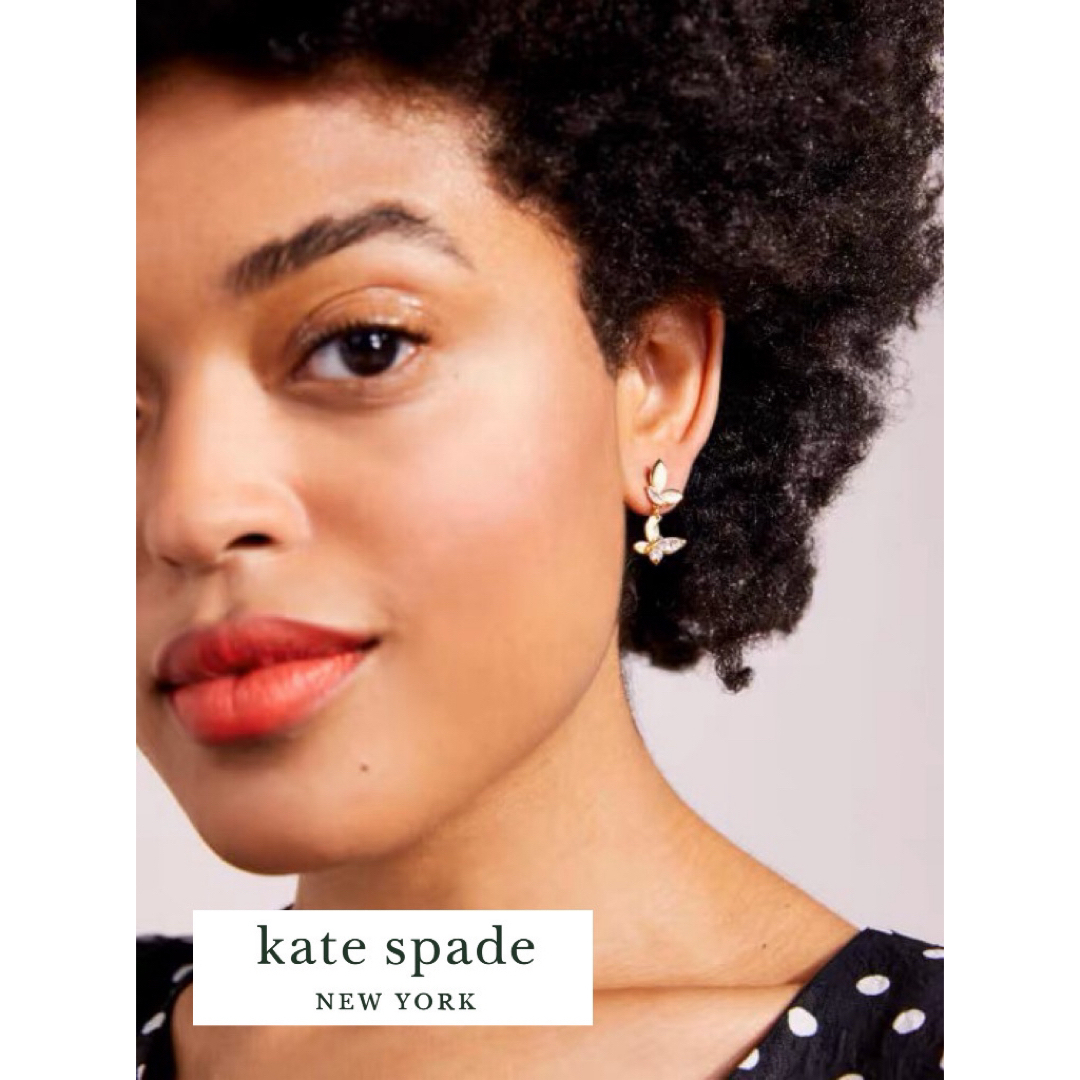 kate spade new york(ケイトスペードニューヨーク)のKSP024S1 Kate spade   蝶々　ピアス　新品未使用 レディースのアクセサリー(ピアス)の商品写真