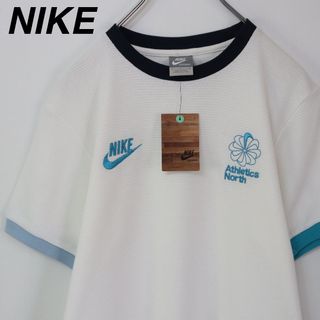 NIKE - 【新品・未使用品】ナイキ／リンガーTシャツ　ワッフル生地　刺繍ロゴ　風車ロゴ　S