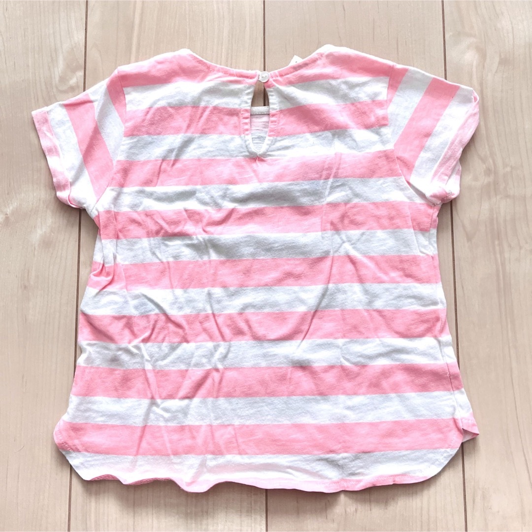 新品 zara babygirl Tシャツ 90 100 キッズ/ベビー/マタニティのキッズ服女の子用(90cm~)(Tシャツ/カットソー)の商品写真