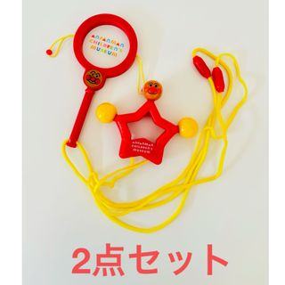 アンパンマン★アンパンマンミュージアム★非売品★鈴★でんでんたいこ★２点セット(キャラクターグッズ)