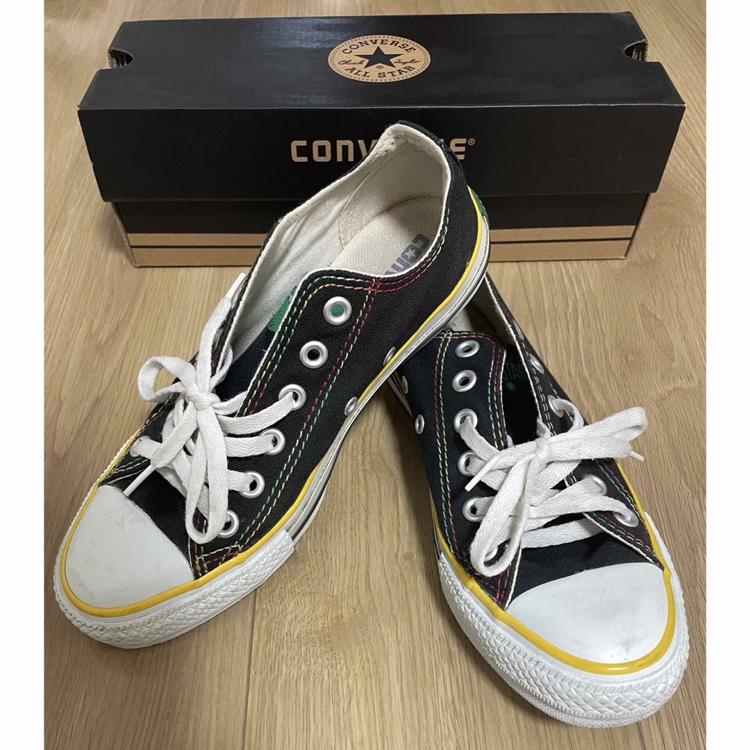 CONVERSE(コンバース)の【限定品】コンバース ローカットスニーカー ブラック/ラスタカラー 23.5cm レディースの靴/シューズ(スニーカー)の商品写真