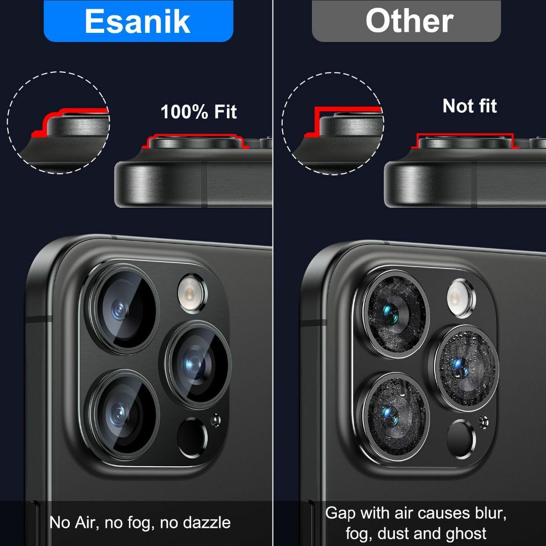 Esanik 2枚セット iPhone 15 Pro/iPhone 15 Pro スマホ/家電/カメラのスマホアクセサリー(その他)の商品写真