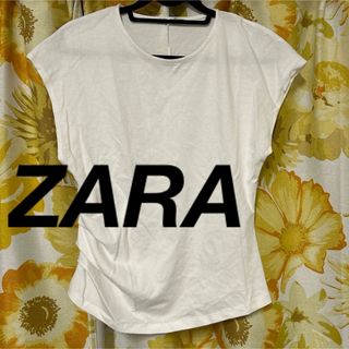 ザラ(ZARA)の【新品】ZARA サイドギャザー T(Tシャツ(半袖/袖なし))