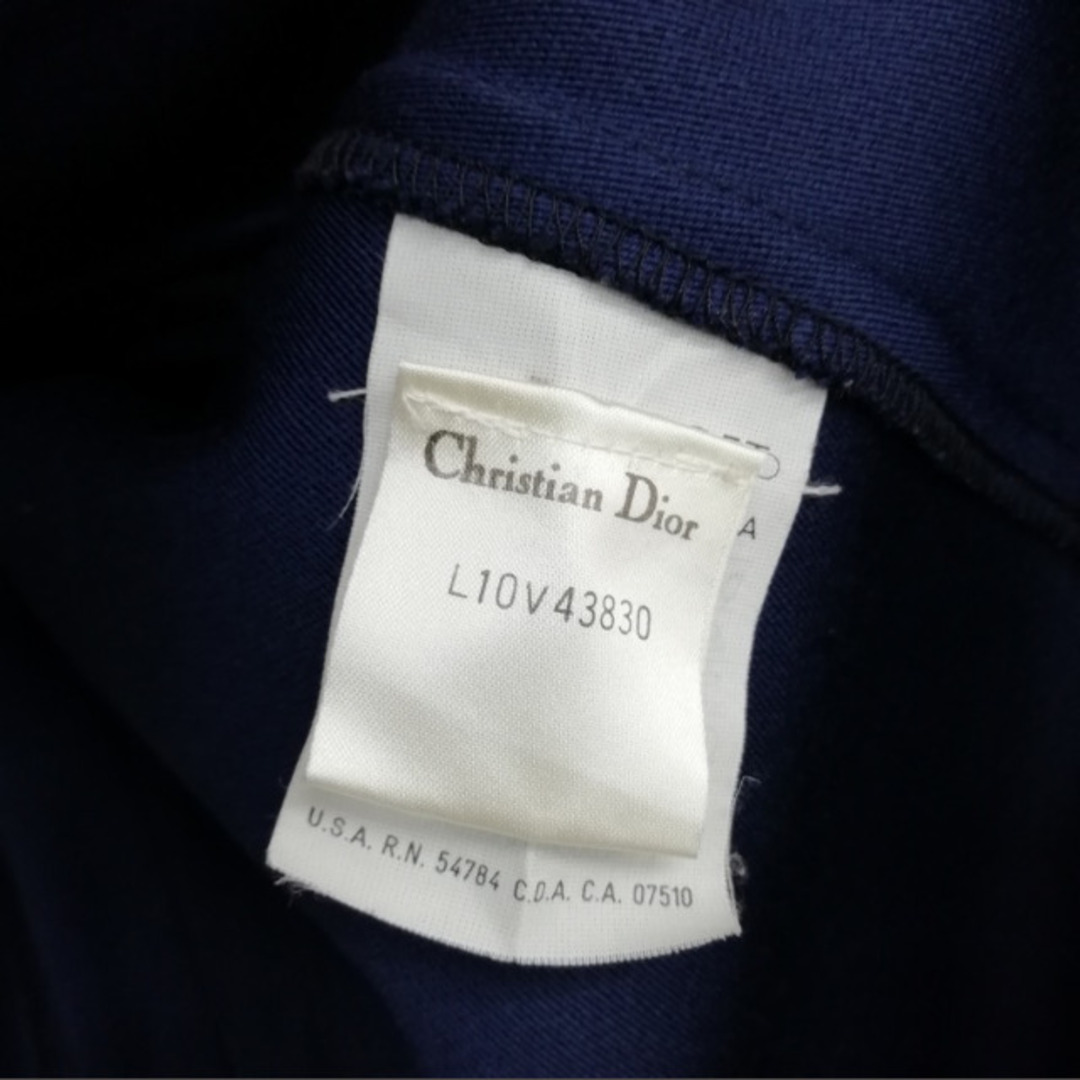Christian Dior(クリスチャンディオール)のヴィンテージ ロング ノーカラー ジャケット カーディガン 着流し 42 レディースのジャケット/アウター(ノーカラージャケット)の商品写真