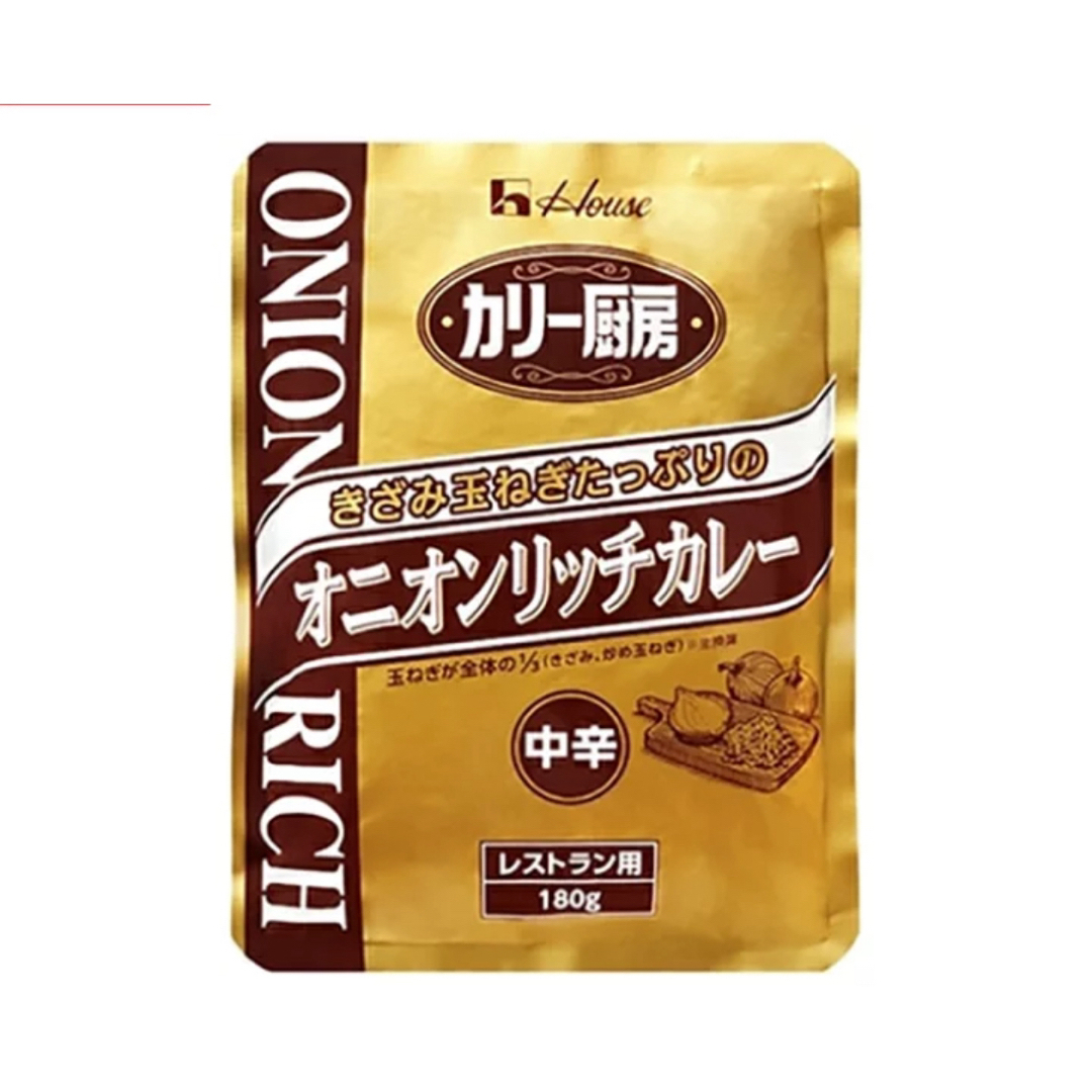 ハウス食品 カリー厨房 オニオンリッチカレー 中辛 180g 食品/飲料/酒の食品/飲料/酒 その他(その他)の商品写真