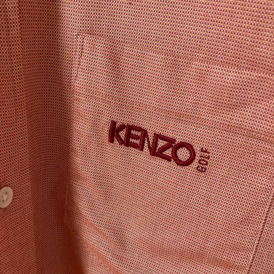 KENZO(ケンゾー)のL3KENZO golfボタンダウンシャツ　コットンゆったり　サイズ3 L程度 メンズのトップス(Tシャツ/カットソー(七分/長袖))の商品写真