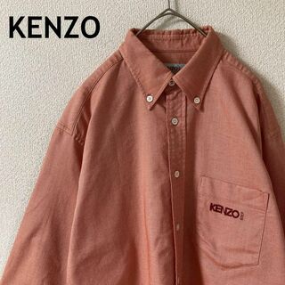 KENZO - L3KENZO golfボタンダウンシャツ　コットンゆったり　サイズ3 L程度