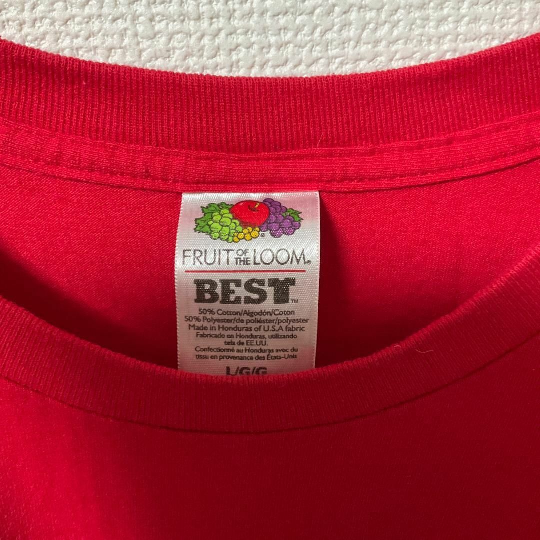 FRUIT OF THE LOOM(フルーツオブザルーム)の90s 古着 フルーツオブザルーム Tシャツ L ビッグプリント トップス メンズのトップス(Tシャツ/カットソー(半袖/袖なし))の商品写真