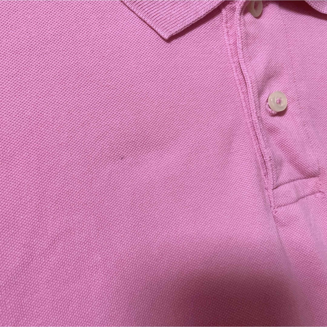 EXPRESS(エクスプレス)のUSA古着　ポロシャツ　XXL　ピンク　ワンポイント　ロゴ　半袖　EXPRESS メンズのトップス(ポロシャツ)の商品写真