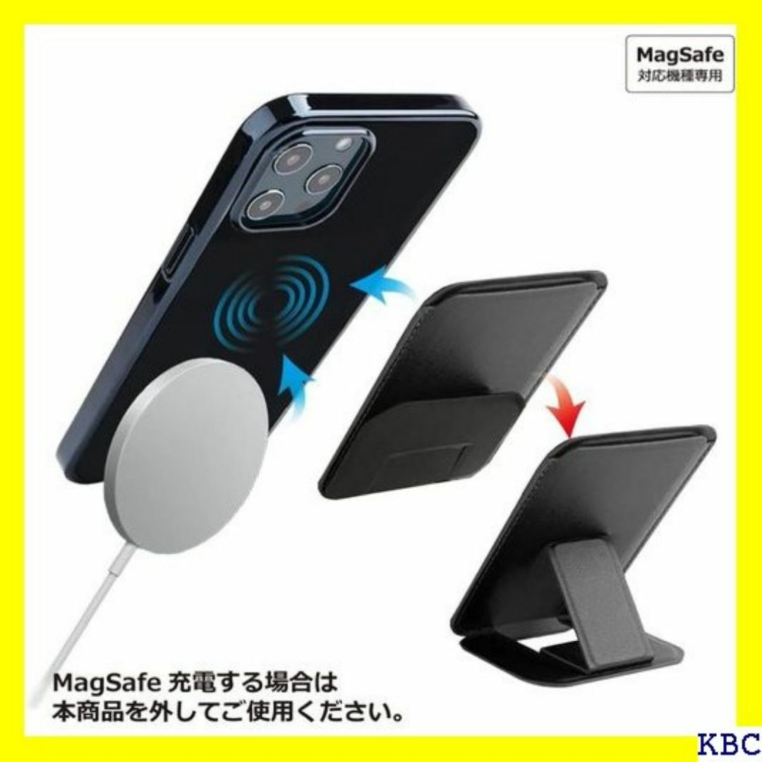 MagSafe対応 パスケース スタンド マグネット脱 P 対応 ネイビー 46 スマホ/家電/カメラのスマホ/家電/カメラ その他(その他)の商品写真