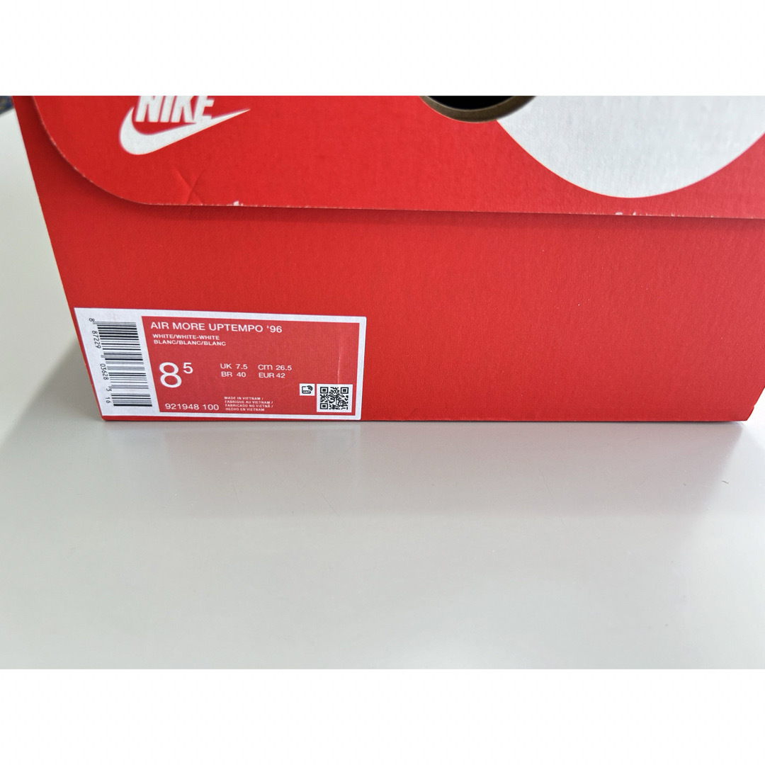 NIKE(ナイキ)の26.5cm Nike Air MoreUptempo エアモアアップテンポ 白 メンズの靴/シューズ(スニーカー)の商品写真