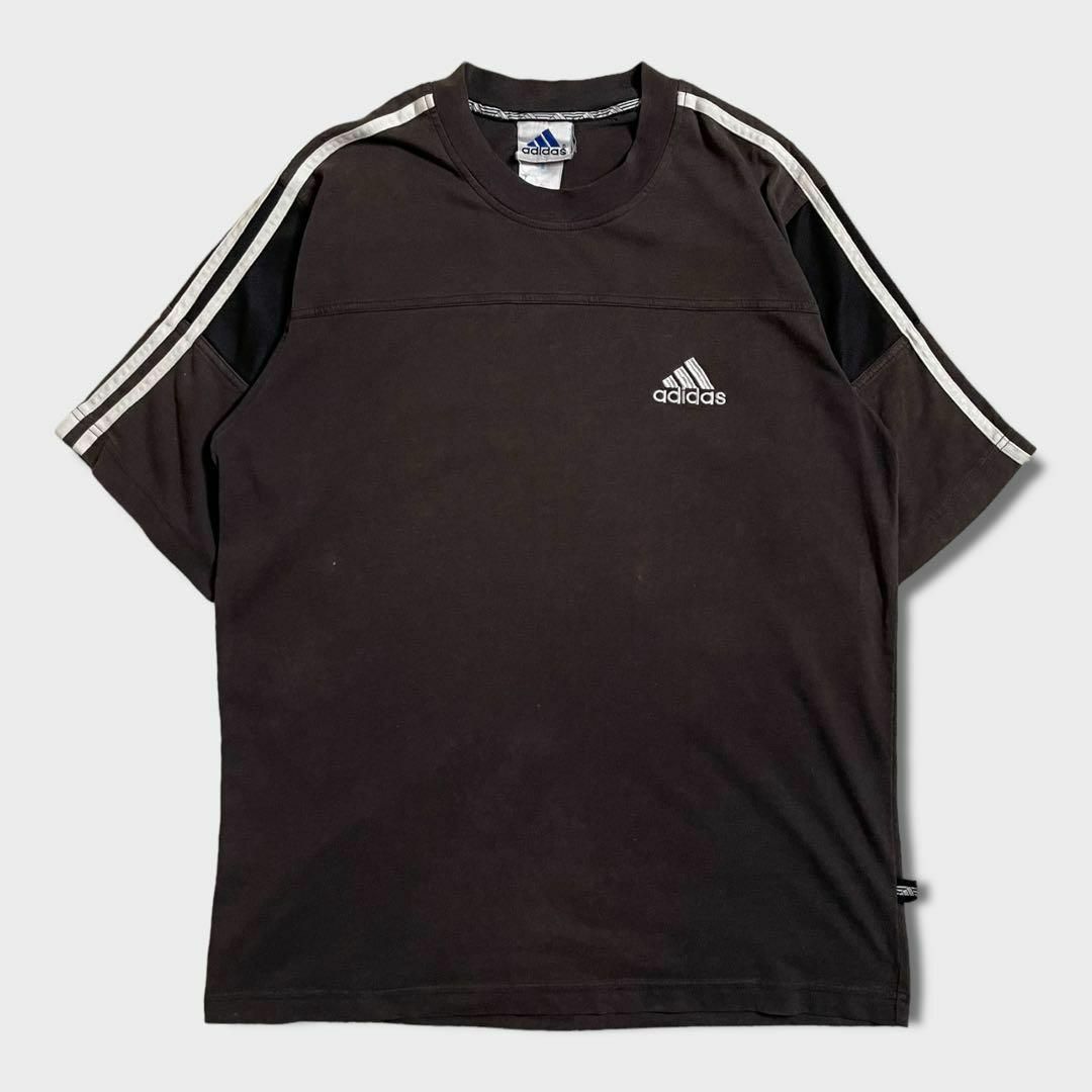 adidas(アディダス)のadidas　90年代　Tシャツ　3本ライン　刺繍ロゴ　バックプリント その他のその他(その他)の商品写真