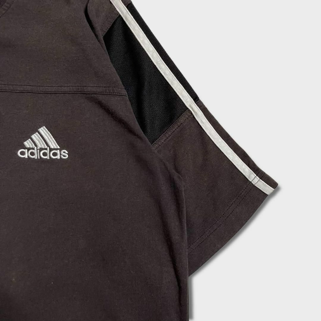 adidas(アディダス)のadidas　90年代　Tシャツ　3本ライン　刺繍ロゴ　バックプリント その他のその他(その他)の商品写真