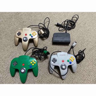 ニンテンドウ64(NINTENDO 64)のNINTENDO（任天堂）64コントローラー３個等(その他)