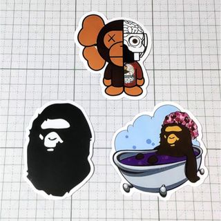 アベイシングエイプ(A BATHING APE)の30 A BATHING APE エイプ ステッカー3枚セット(その他)