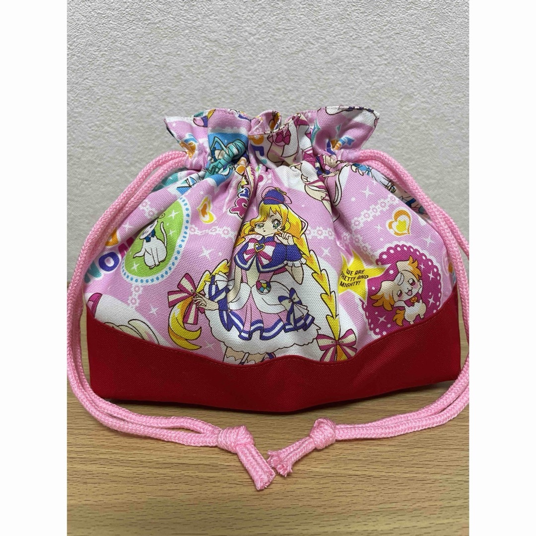 お弁当袋　洗える保冷シート　プリキュア キッズ/ベビー/マタニティのこども用バッグ(ランチボックス巾着)の商品写真