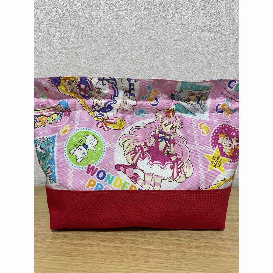 お弁当袋　洗える保冷シート　プリキュア キッズ/ベビー/マタニティのこども用バッグ(ランチボックス巾着)の商品写真