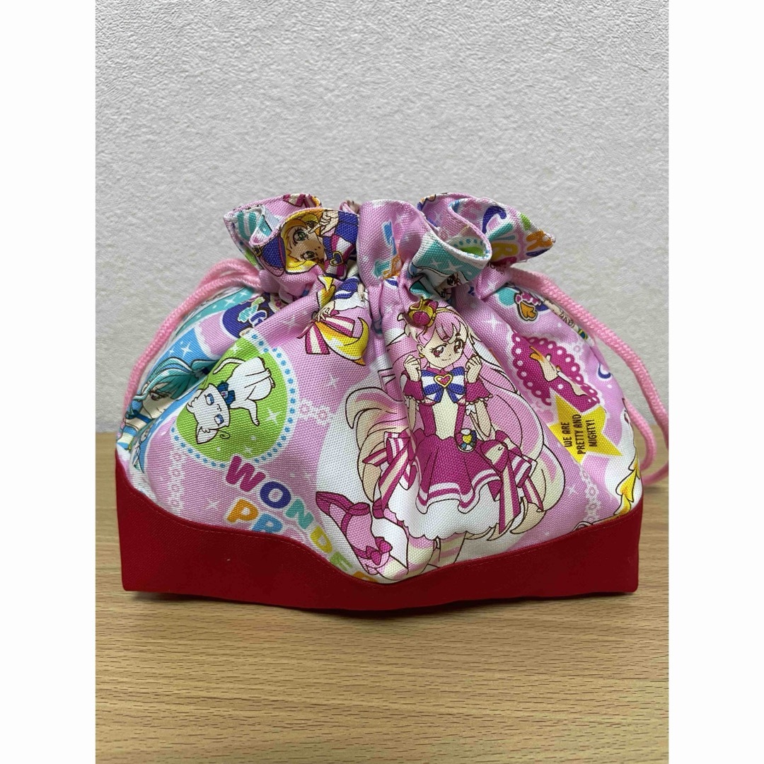 お弁当袋　洗える保冷シート　プリキュア キッズ/ベビー/マタニティのこども用バッグ(ランチボックス巾着)の商品写真