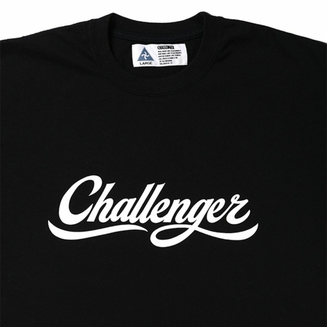 Challenger チャレンジャー SCRIPT LOGO TEE 黒 L メンズのトップス(Tシャツ/カットソー(半袖/袖なし))の商品写真