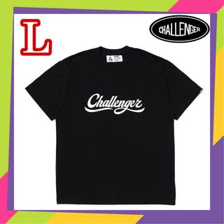 Challenger チャレンジャー SCRIPT LOGO TEE 黒 L(Tシャツ/カットソー(半袖/袖なし))