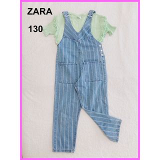 ザラ(ZARA)のZARA ザラ　デニムオーバーオール　サロペット　半袖Tシャツ(パンツ/スパッツ)