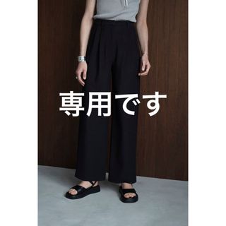 クラネ(CLANE)のRIB STRIPE TUCK PANTS(カジュアルパンツ)