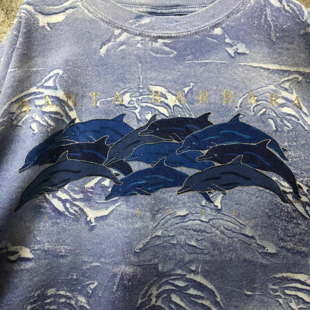 SANTA BARBARA アメリカ古着 海豚 イルカ Tシャツ メンズのトップス(Tシャツ/カットソー(半袖/袖なし))の商品写真