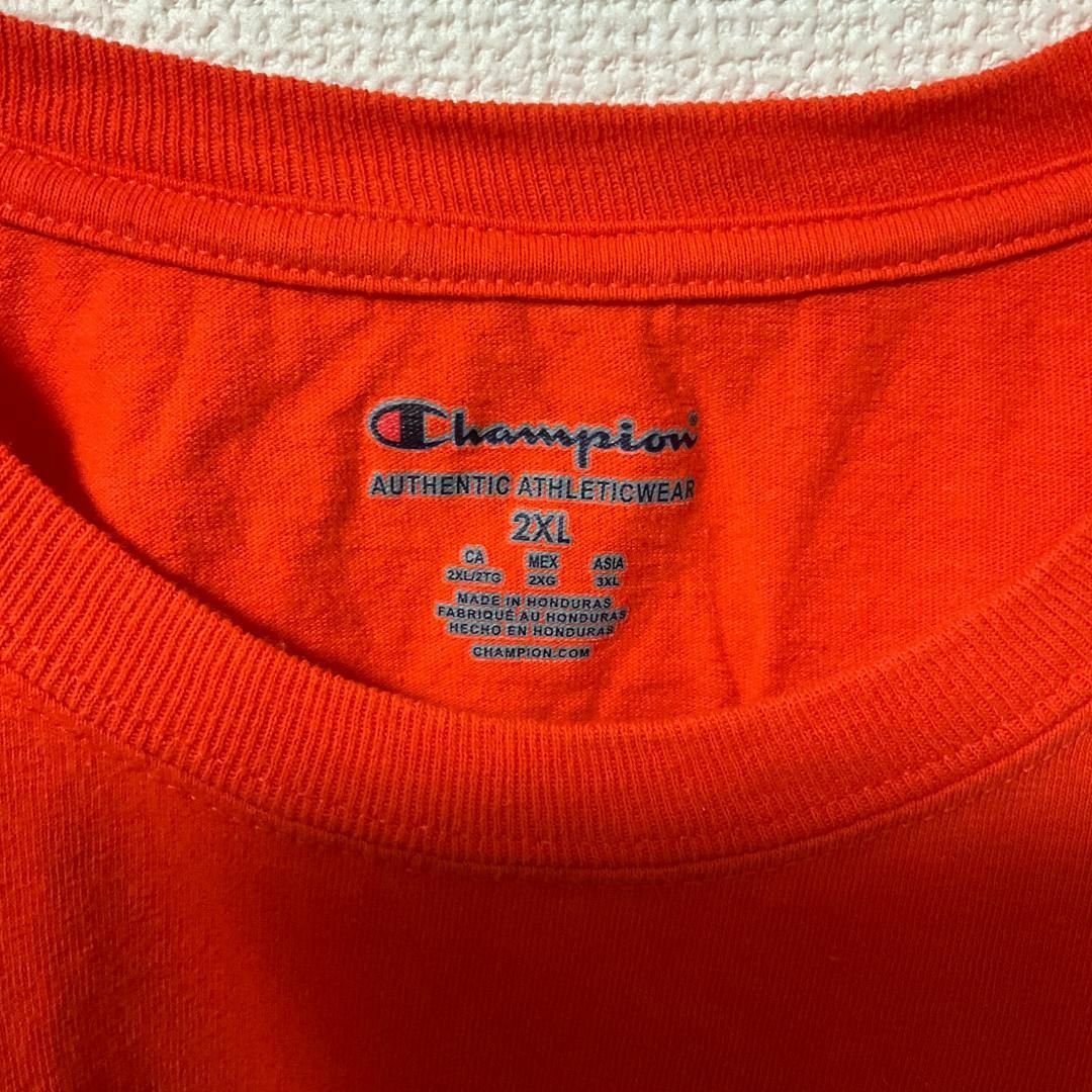 Champion(チャンピオン)の90s 古着 Champion Tシャツ 2XL フロントロゴ ゆるだぼ メンズのトップス(Tシャツ/カットソー(半袖/袖なし))の商品写真