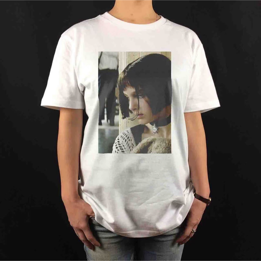 新品 レオン LEON マチルダ 横顔 ナタリーポートマン 映画 少女 Tシャツ メンズのトップス(Tシャツ/カットソー(半袖/袖なし))の商品写真