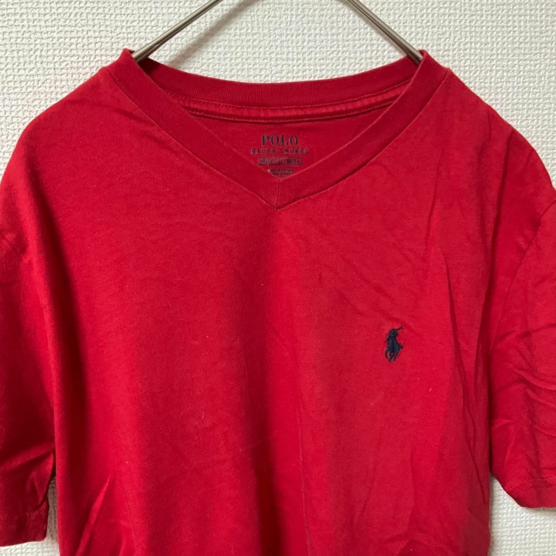 POLO RALPH LAUREN(ポロラルフローレン)の【キッズ】古着 POLO RALPH LAUREN Tシャツ M 刺繍ロゴ キッズ/ベビー/マタニティのキッズ服女の子用(90cm~)(Tシャツ/カットソー)の商品写真