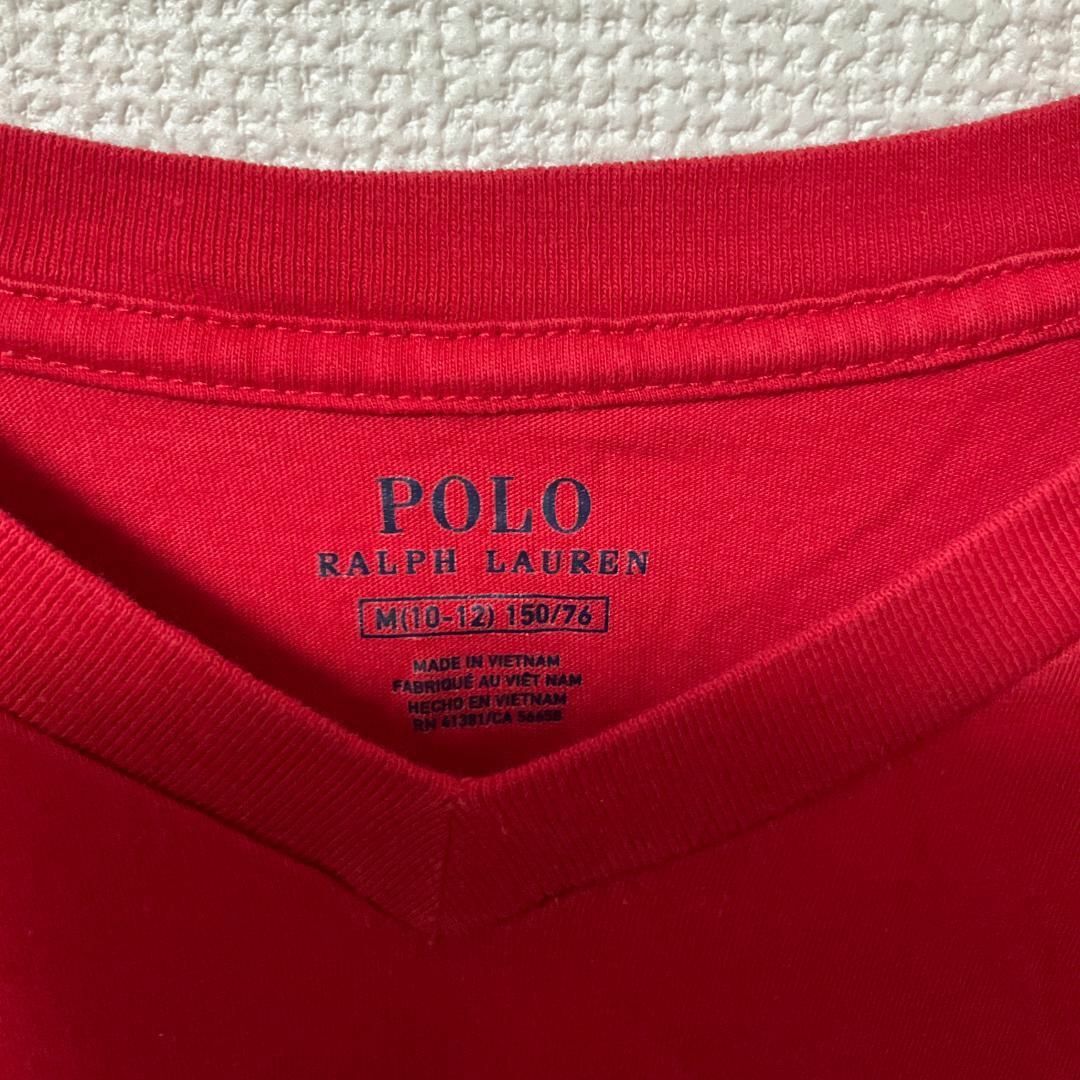 POLO RALPH LAUREN(ポロラルフローレン)の【キッズ】古着 POLO RALPH LAUREN Tシャツ M 刺繍ロゴ キッズ/ベビー/マタニティのキッズ服女の子用(90cm~)(Tシャツ/カットソー)の商品写真